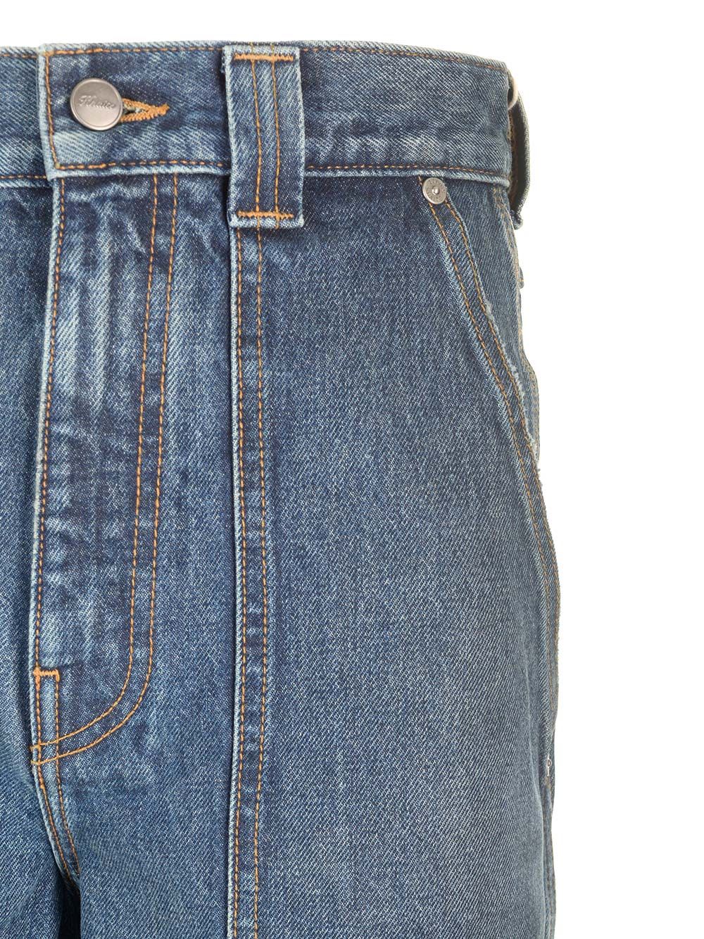 Shop Khaite Hewitt Jeans In Blue