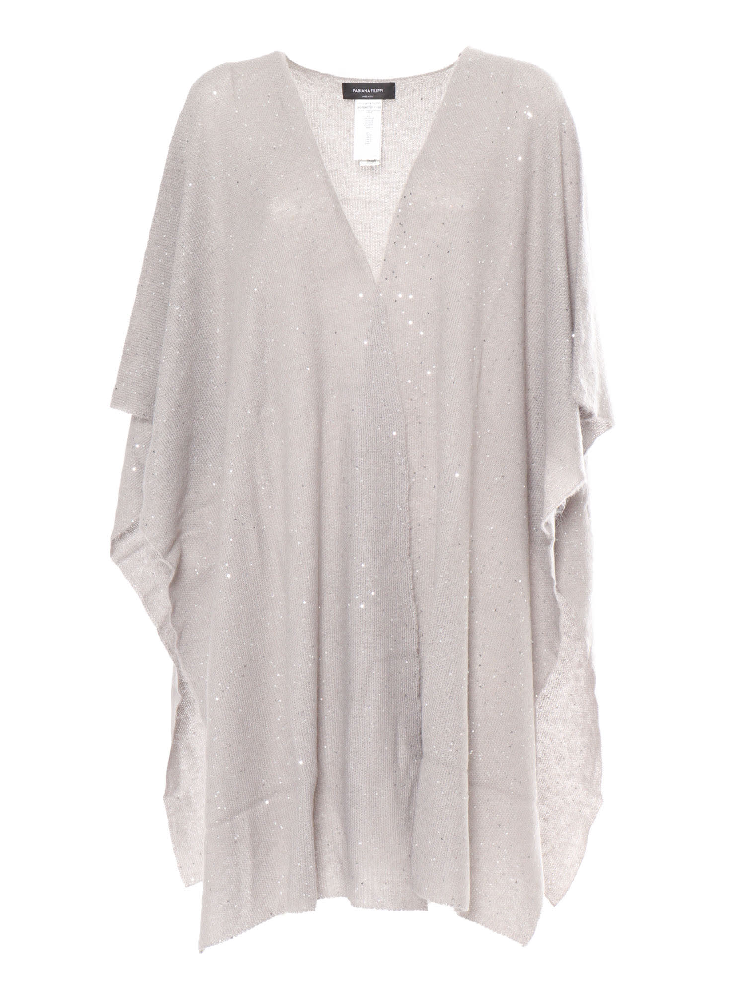 Fabiana Filippi Sequin Soft Mohair Open Cape
