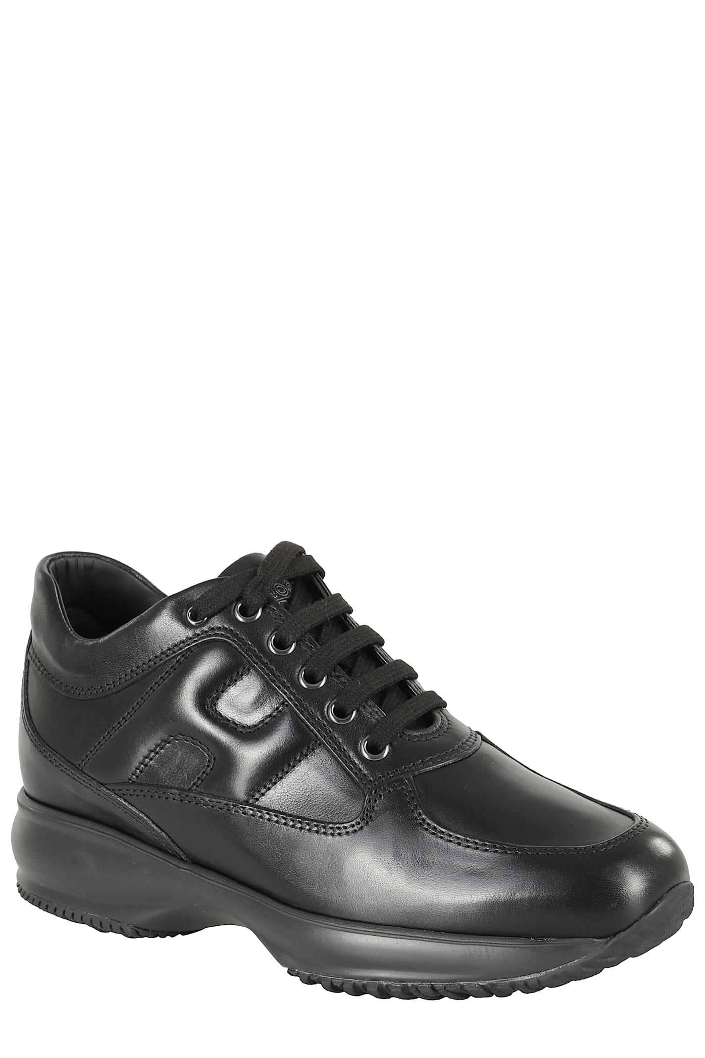 Hogan Interactive Sneakers With Toggled Tongue And Side H Logo In Gray