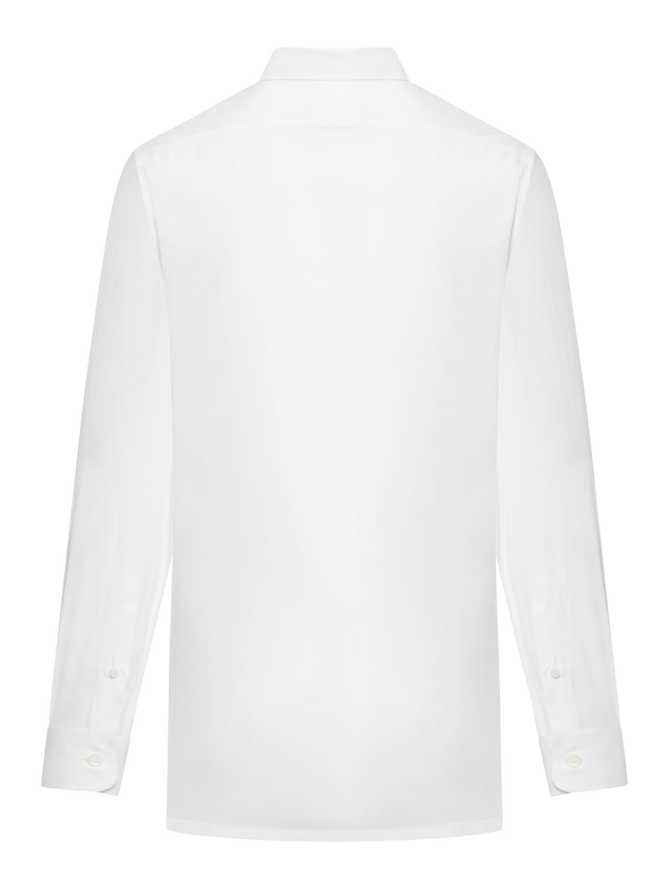 Shop Givenchy 4g Logo Cotton Shirt In White