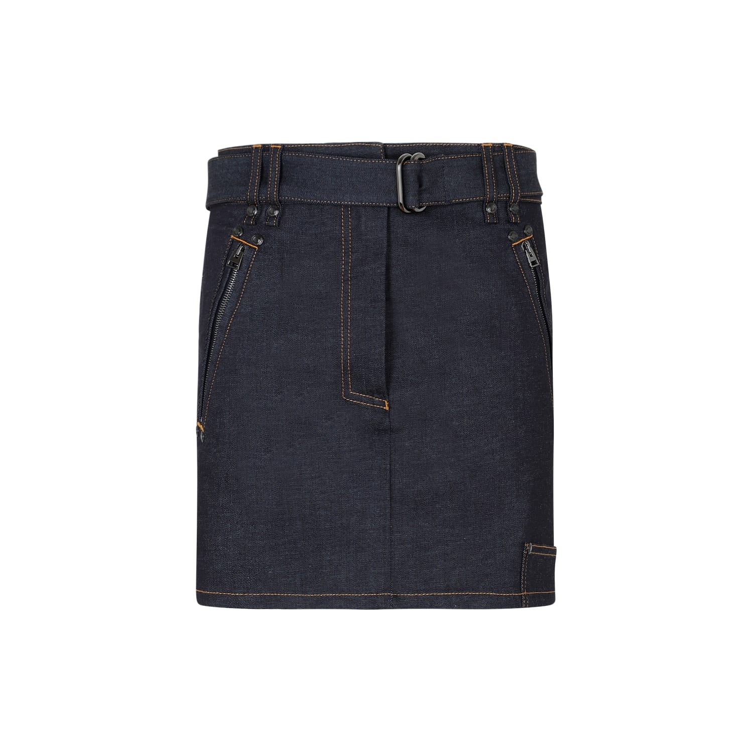 Shop Tom Ford Denim Skirt In Dark Indigo