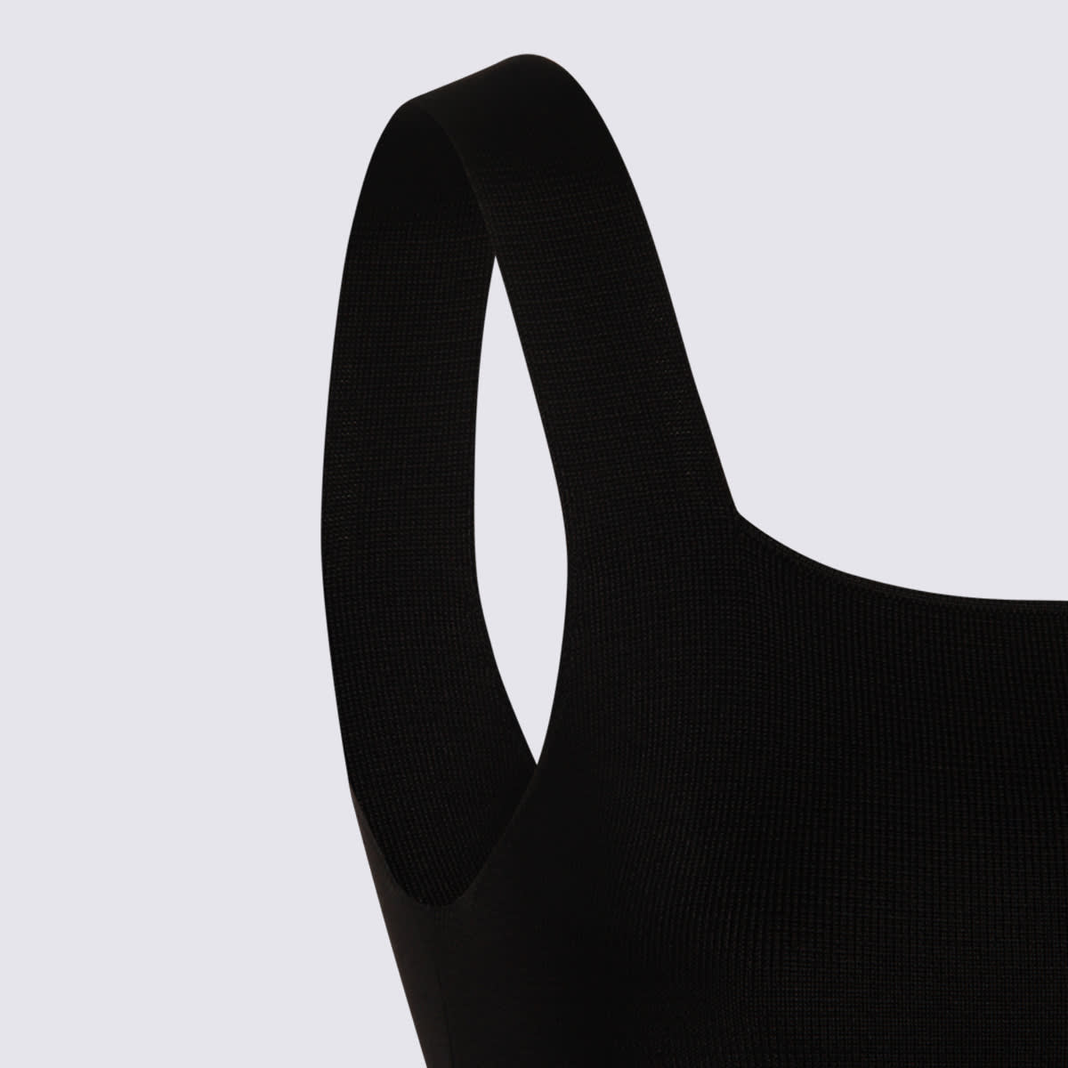Khaite Dixi Square-neck Sleeveless Knit Maxi Dress In Black