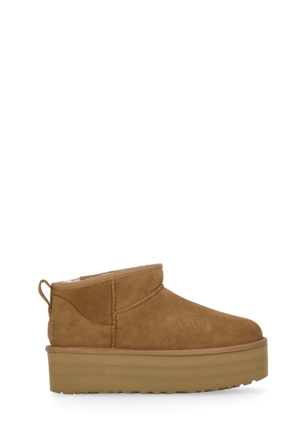 Ugg Classic Ultra Mini Platform Ankle Boots In Brown