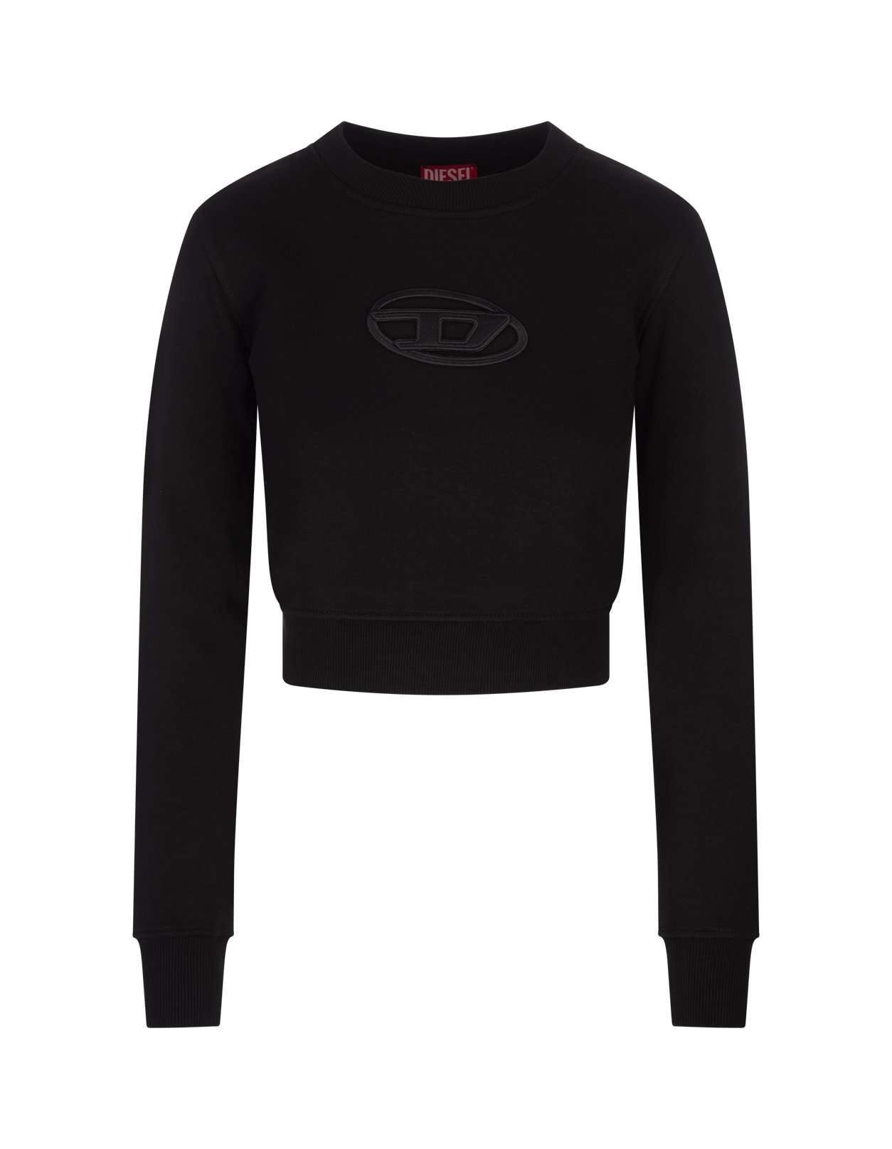 Shop Diesel Black F-slimmy-od Sweatshirt