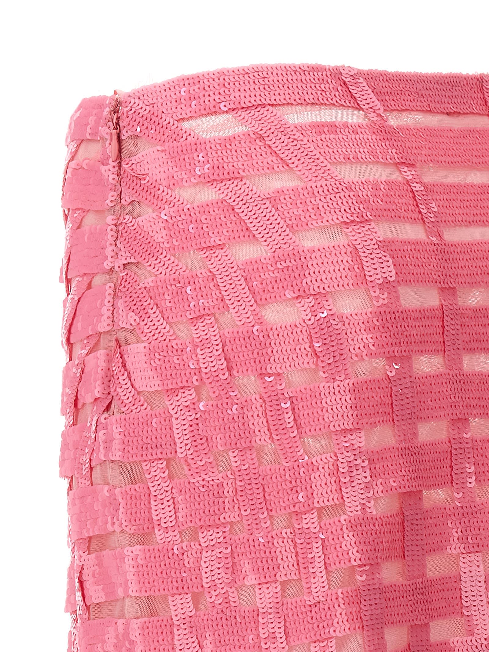 Shop Pinko Gladiatore Skirt In Pink
