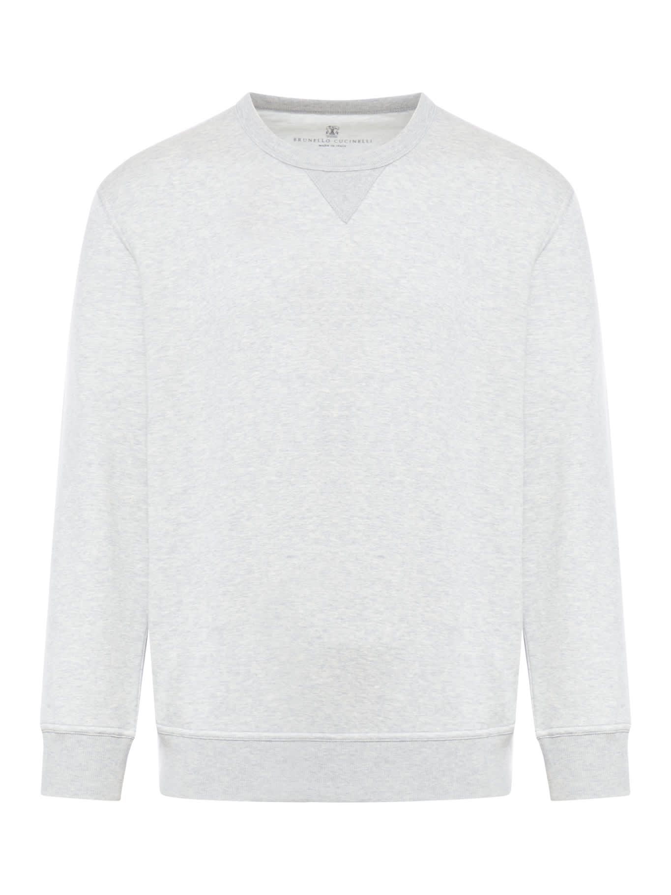 Shop Brunello Cucinelli Sweatshirt In Grey Medium