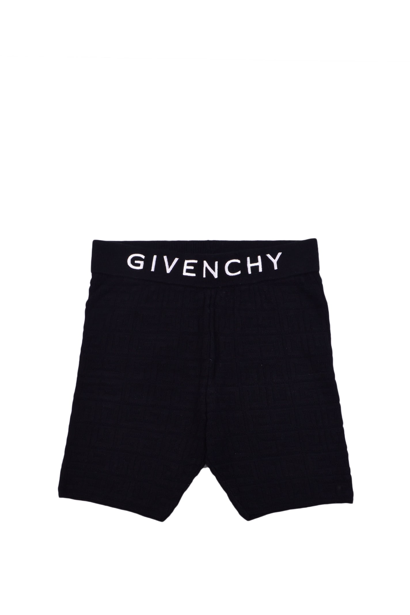 Givenchy Kids' Stretch Knit Shorts In Back