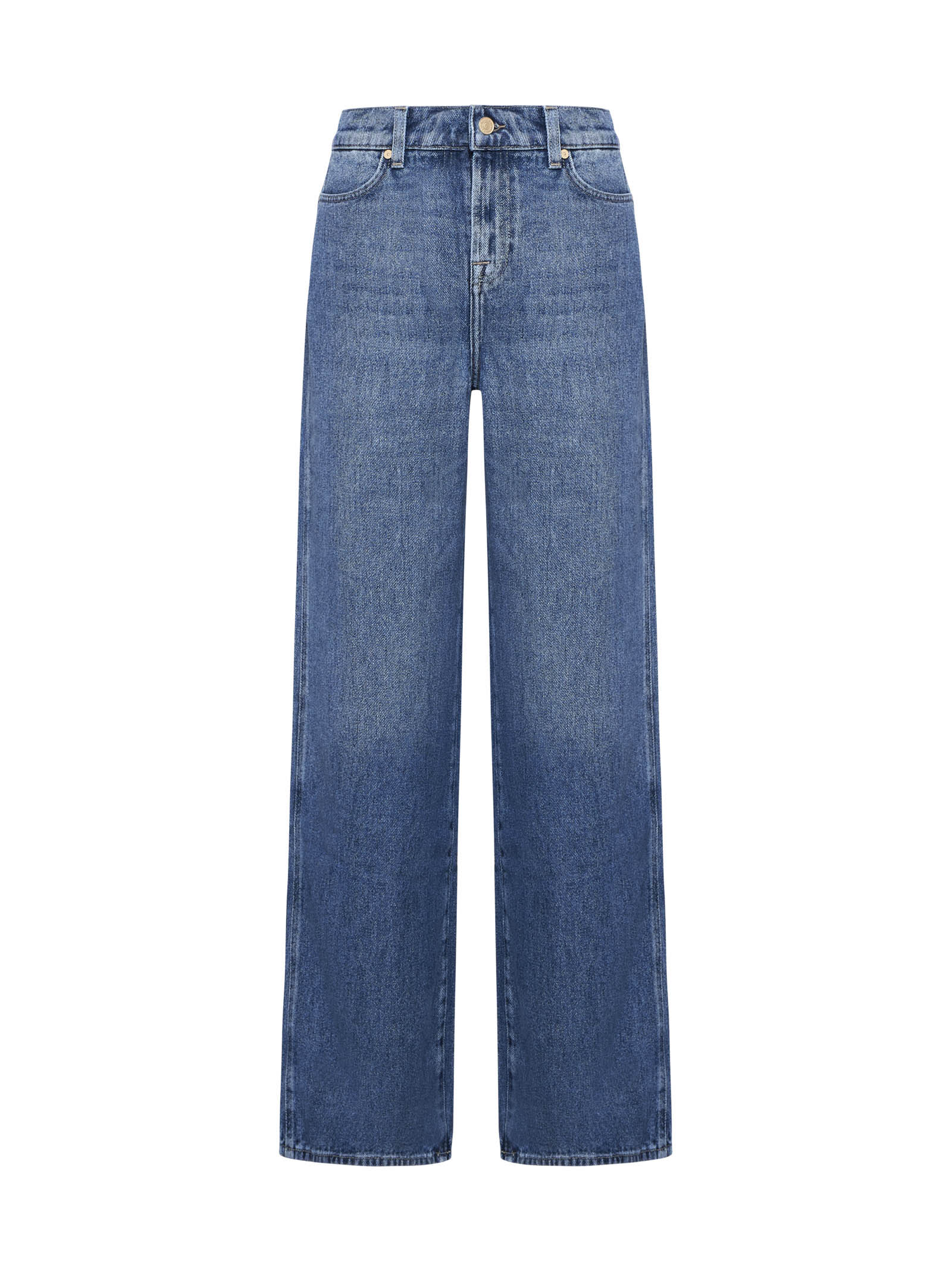 Shop 7 For All Mankind Jeans In Mid Blue