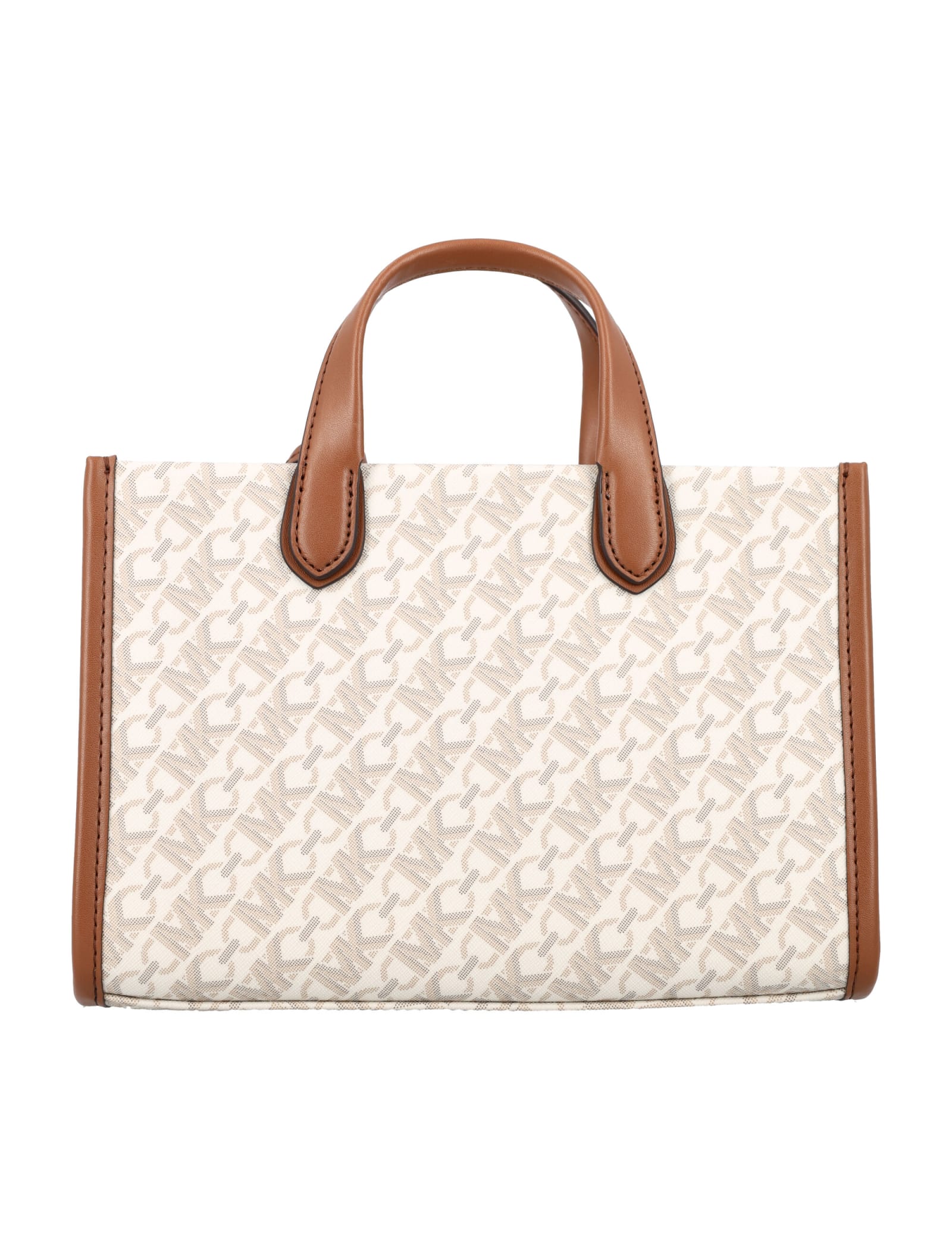 Shop Michael Michael Kors Gigi Msgr Tote Bag In Vanilla/lugg