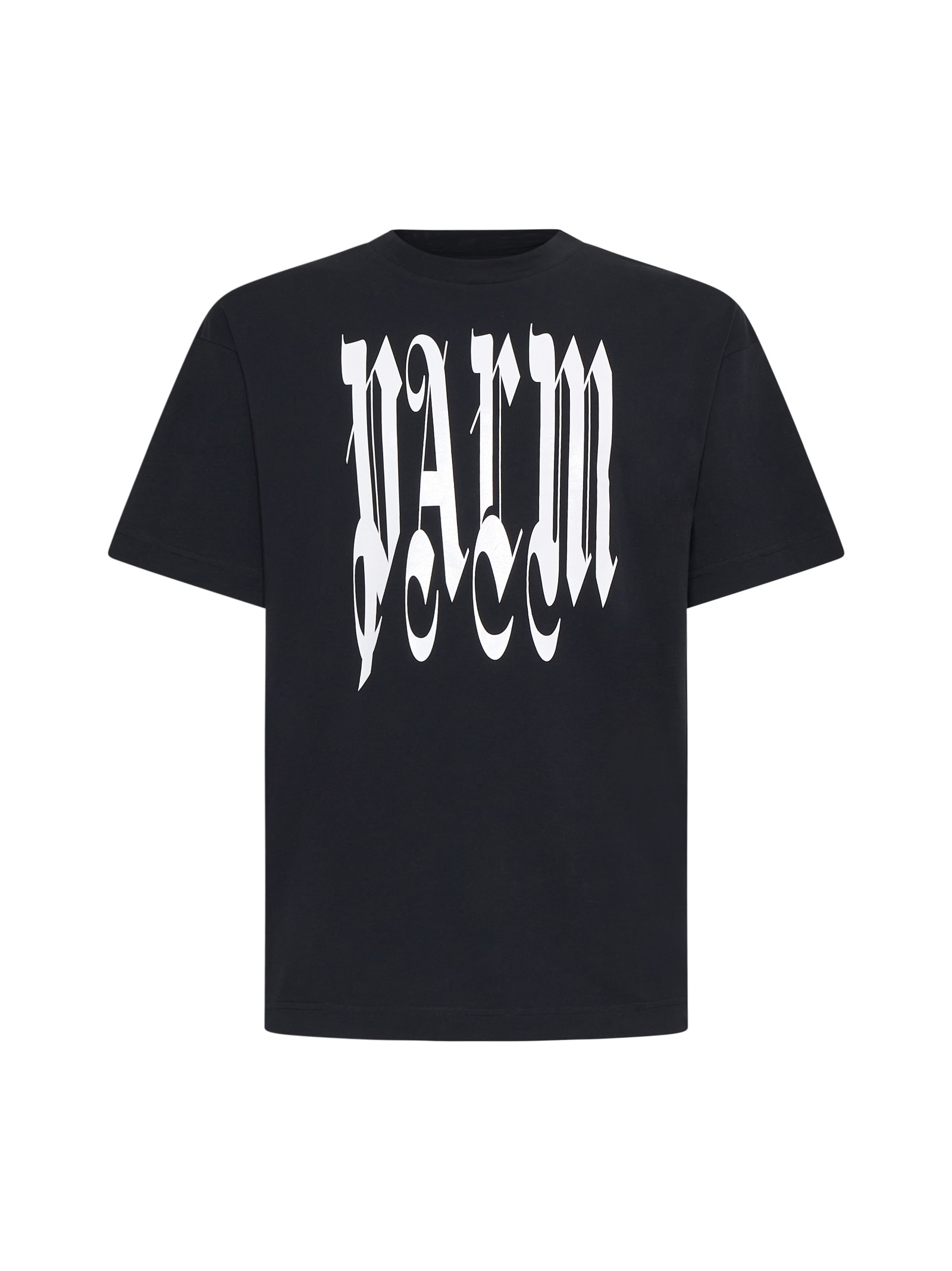 Shop Palm Angels T-shirt In Black Off White