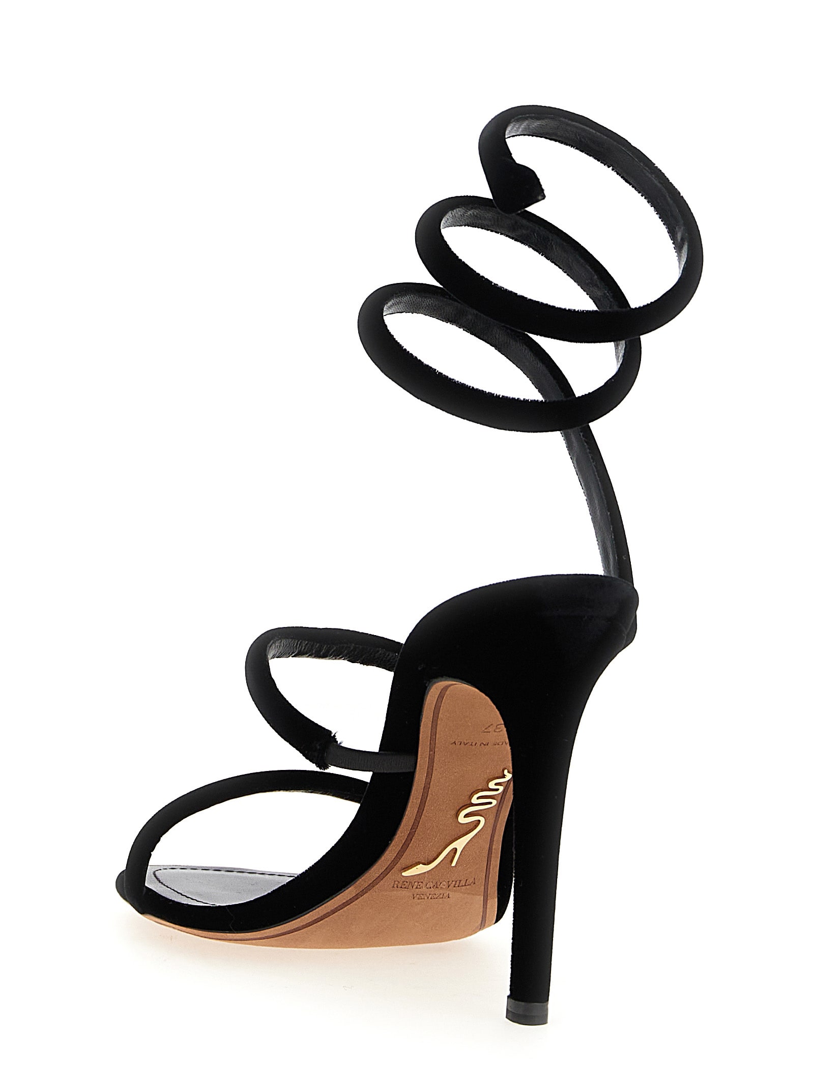 René Caovilla Cleo Sandals In Black