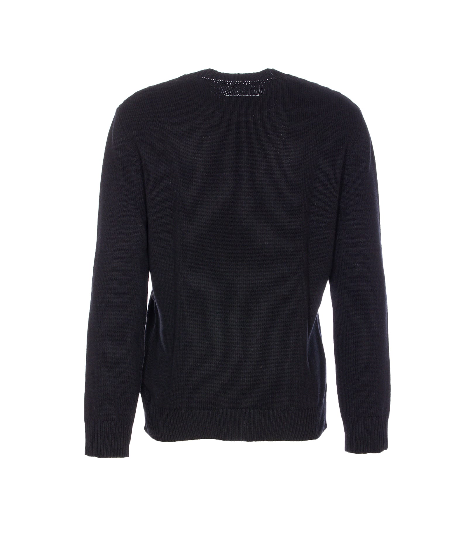 Mm6 Maison Margiela Relaxed Fit Sweater With Tape Detail In Black