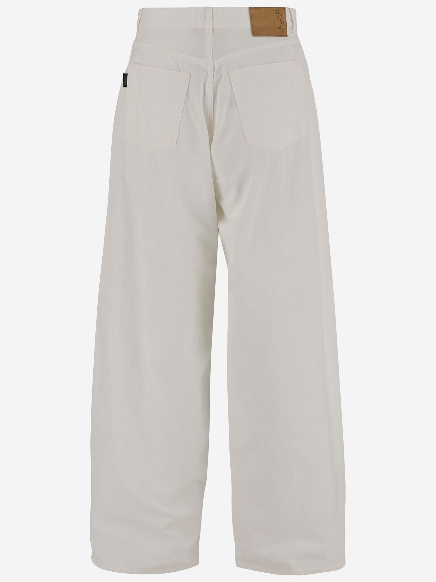 Shop Haikure Cotton And Linen Jeans In White