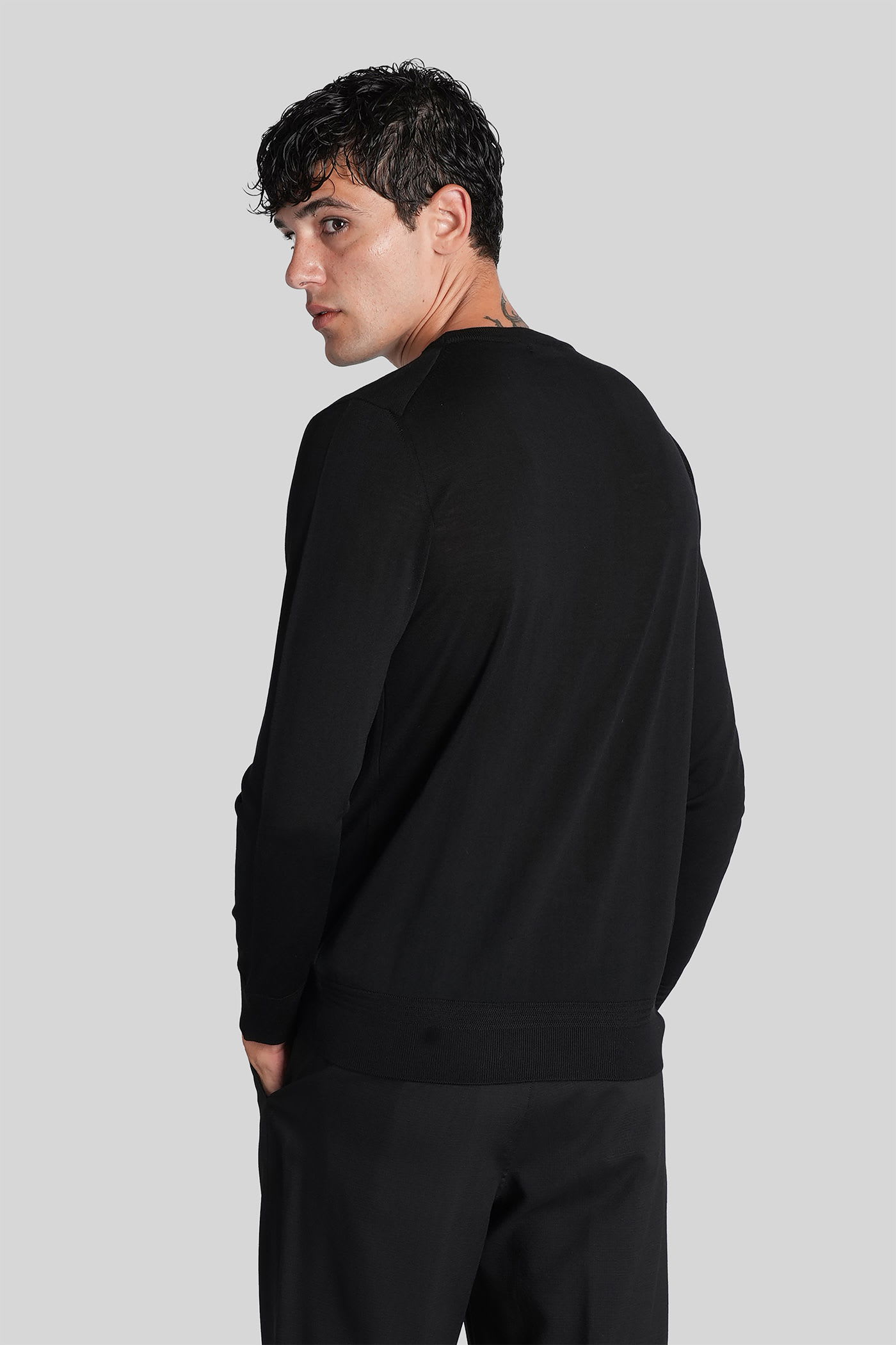 Barena Venezia Griego Knitwear In Blue Wool In Black