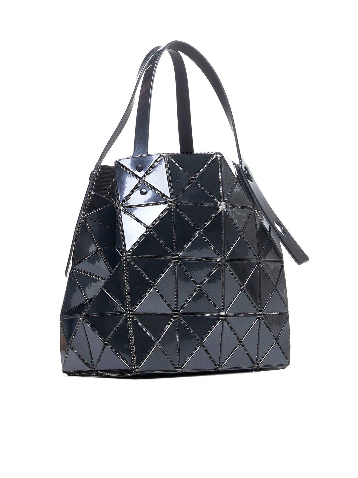 Shop Bao Bao Issey Miyake Carat Open Top Shoulder Bag In Black