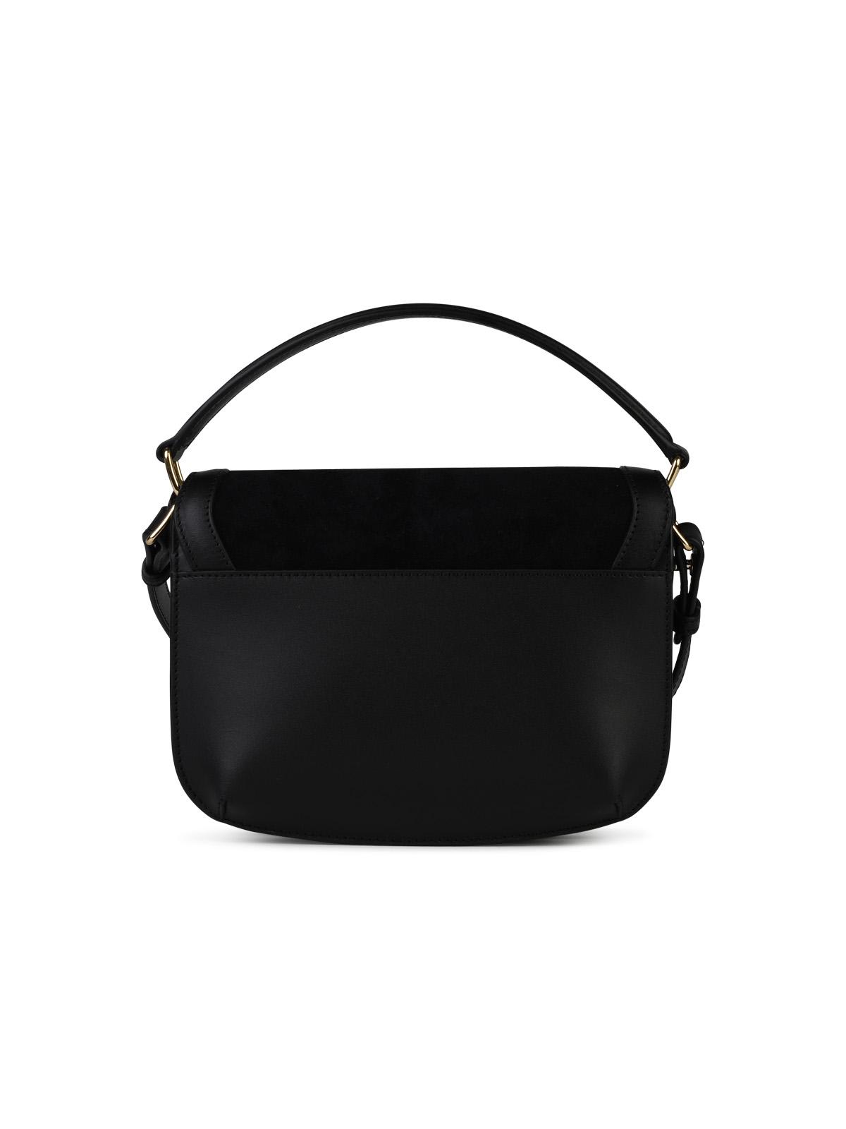 Shop Apc Sarah Mini Black Leather Bag