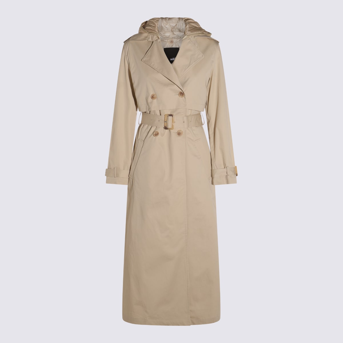 Beige Cotton Trench Coat
