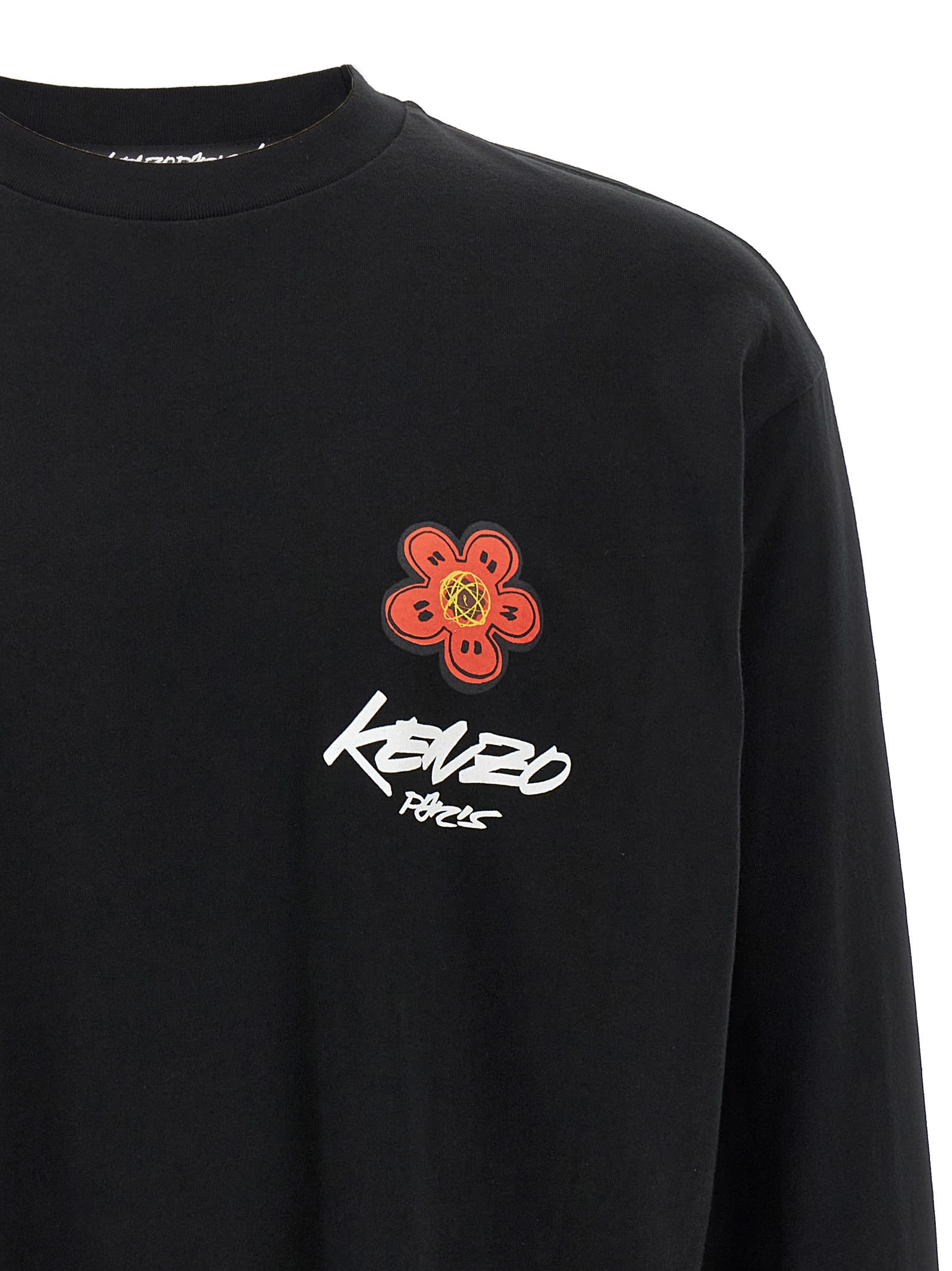 Kenzo Futura 2000 Long-sleeved T-shirt In Black