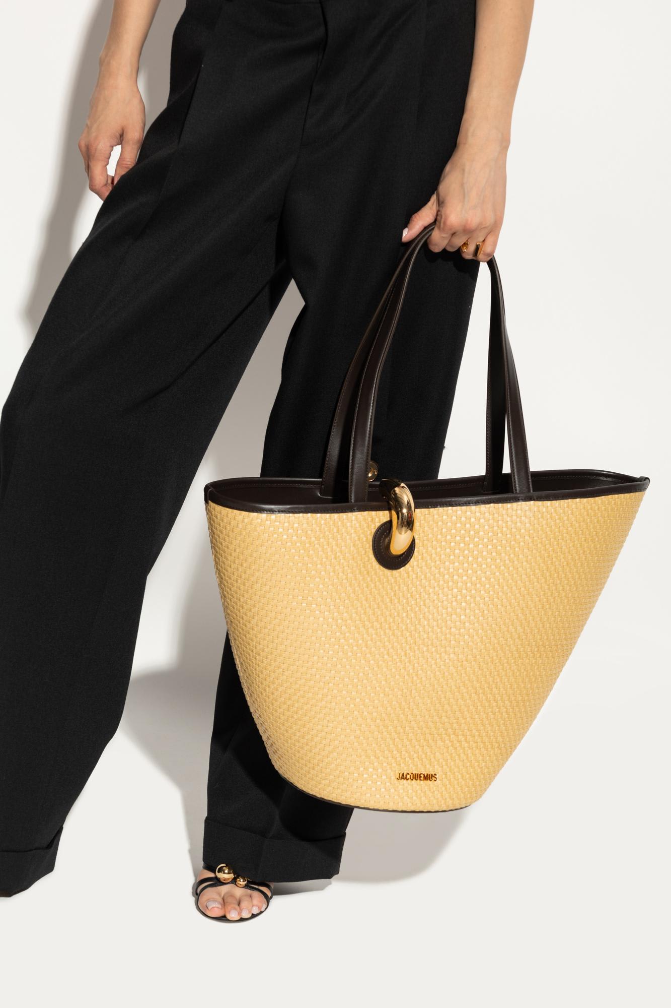 Jacquemus Bambola Shopper Bag In Sand