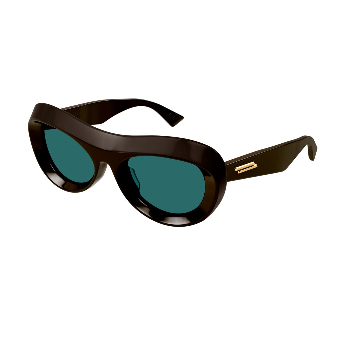 Shop Bottega Veneta Bv1284s Linea New Classic 004 Sunglasses In Marrone