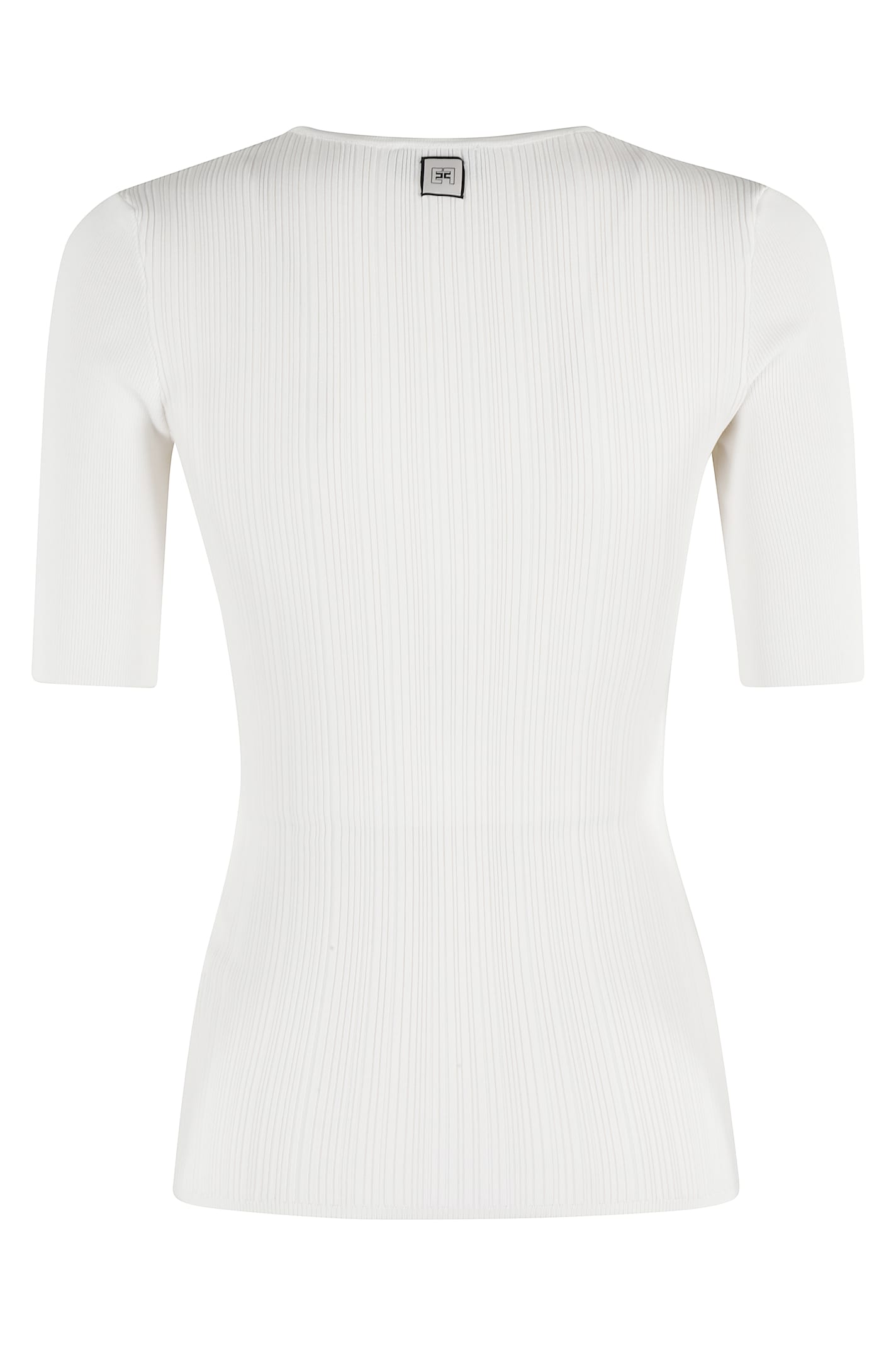 Elisabetta Franchi Tricot Sweater In Avorio