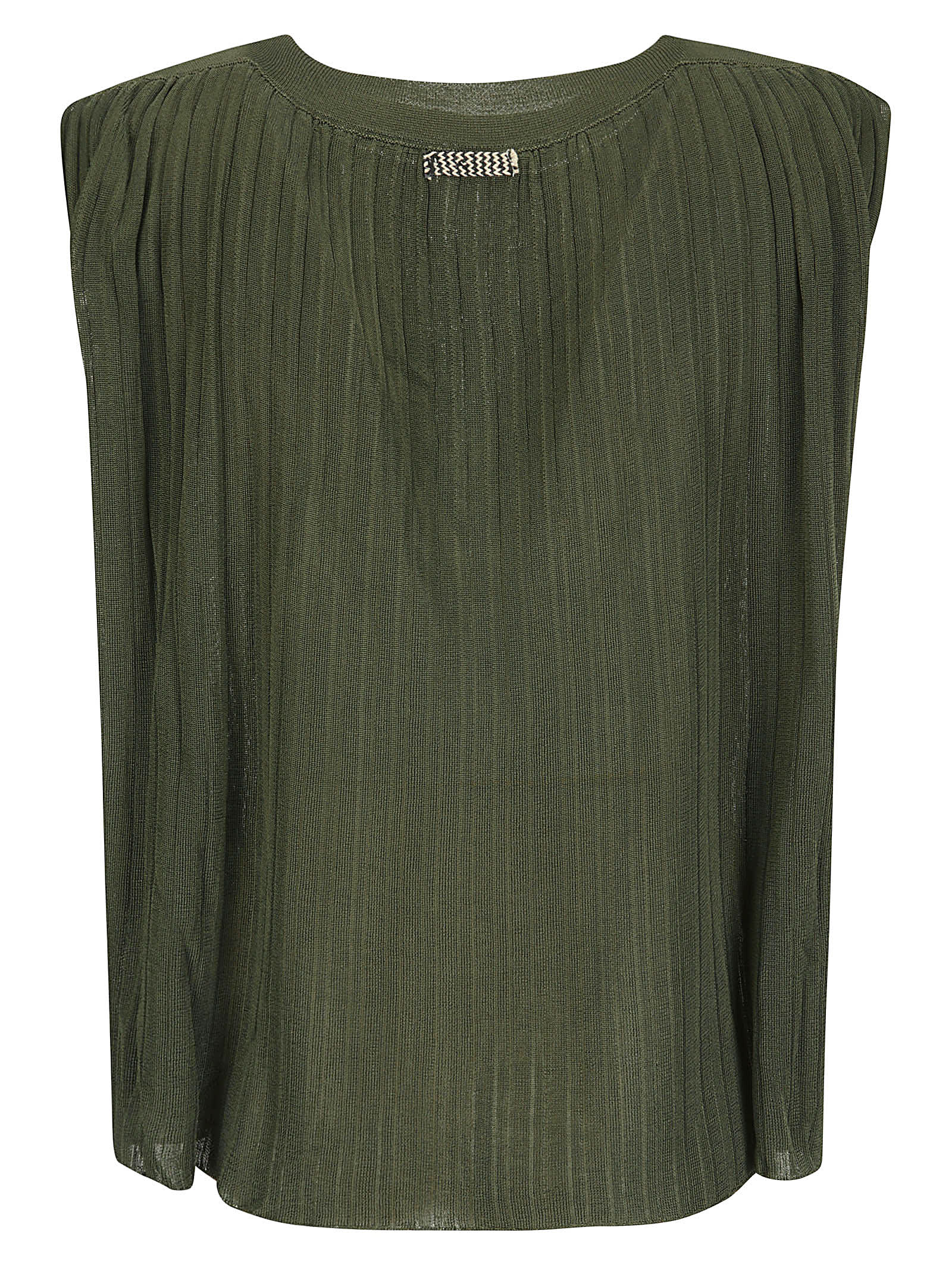 Shop Archiviob Pleated Viscose Sweater In Military