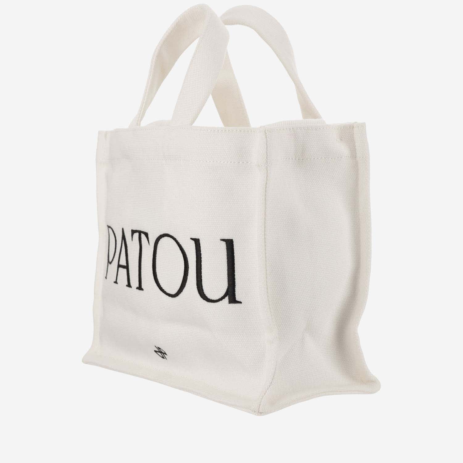 Shop Patou Cotton Tote Bag In White
