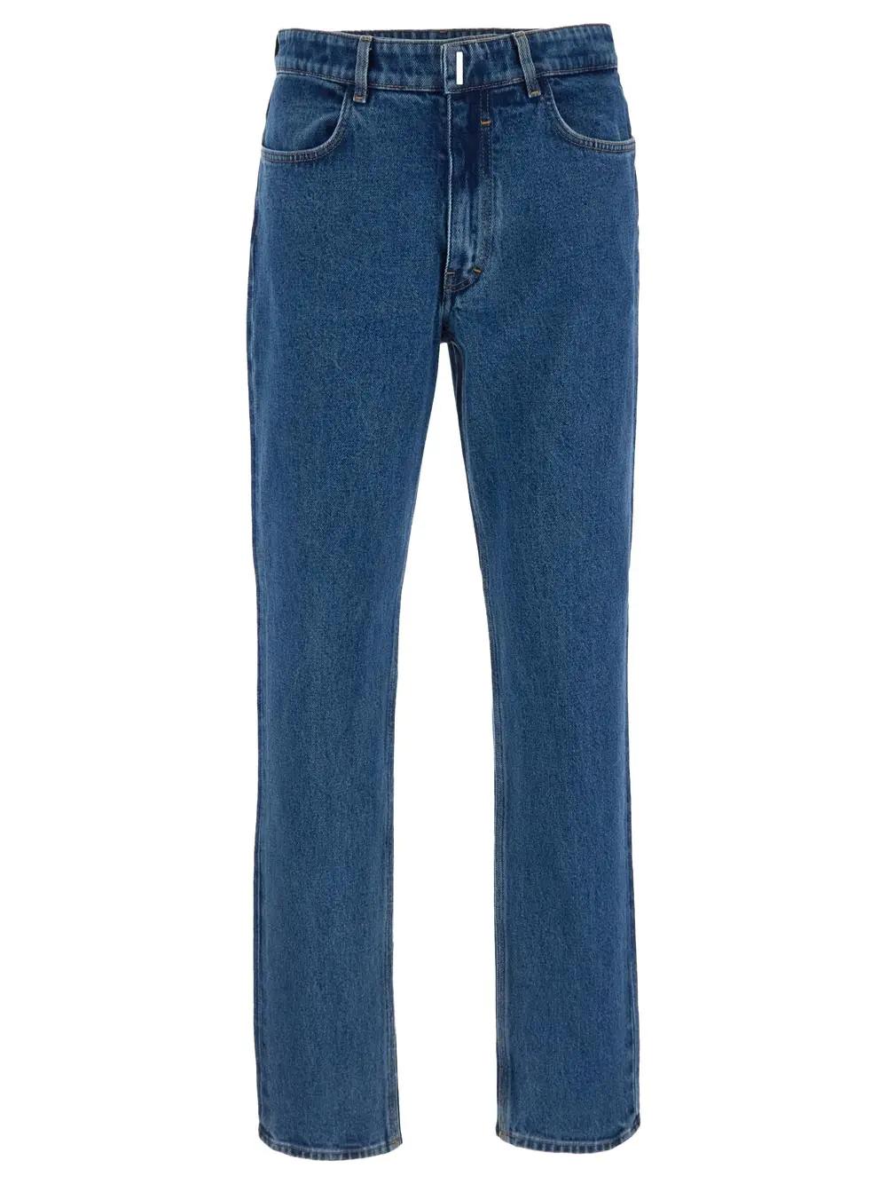 Shop Givenchy Denim Trouser In Blue