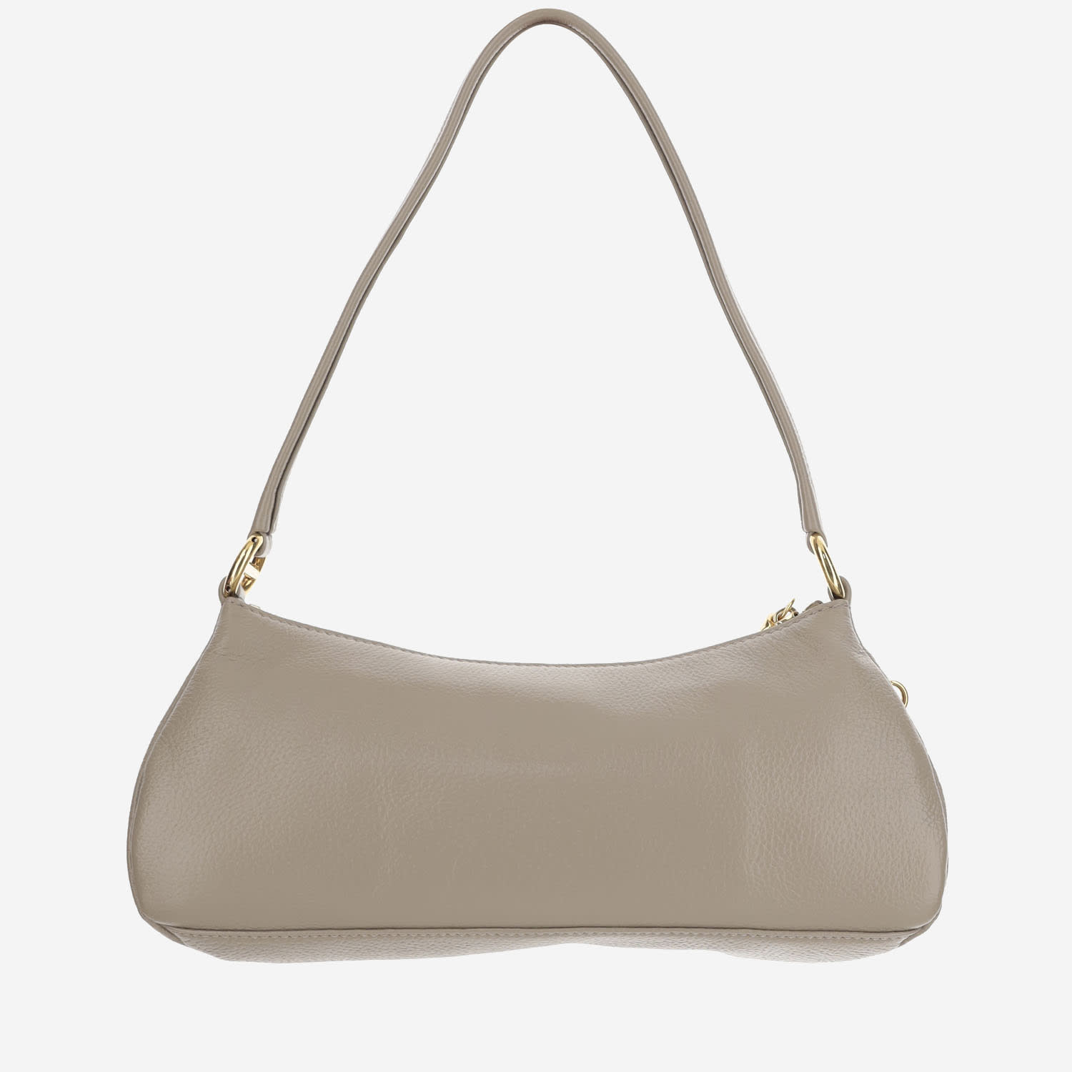 Shop Chloé 99 Leather Shoulder Bag In Grey