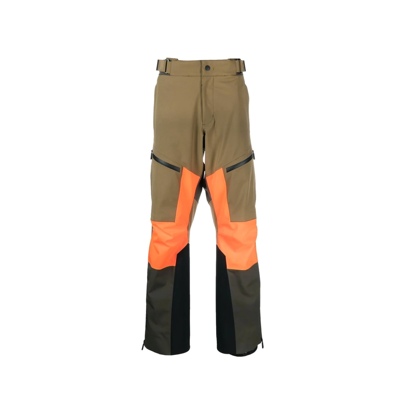 Moncler Army Green Stretch Nylon Ski Pant