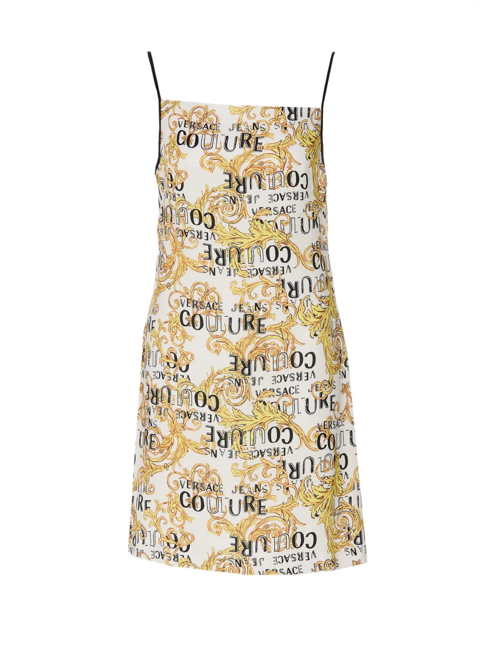 Versace Jeans Couture Dress  Woman Color White In White/gold