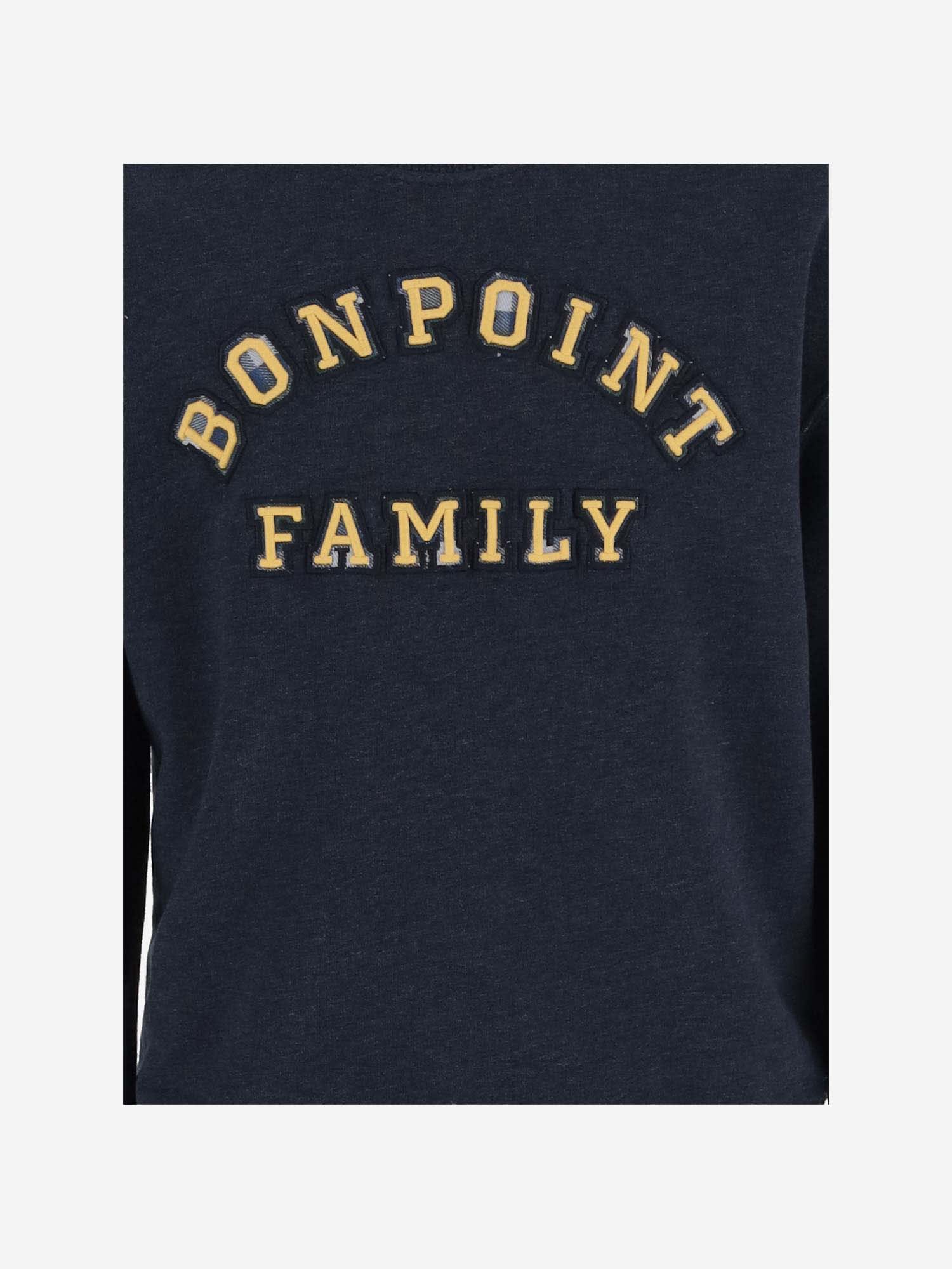 Shop Bonpoint Cotton Sweatshirt With Logo