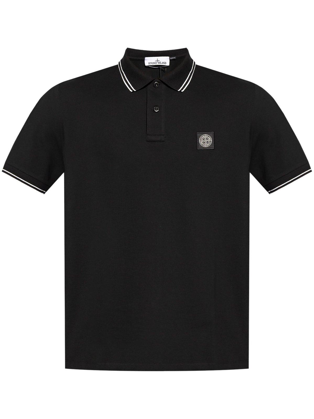 Logo Patch Short-sleeved Polo Shirt