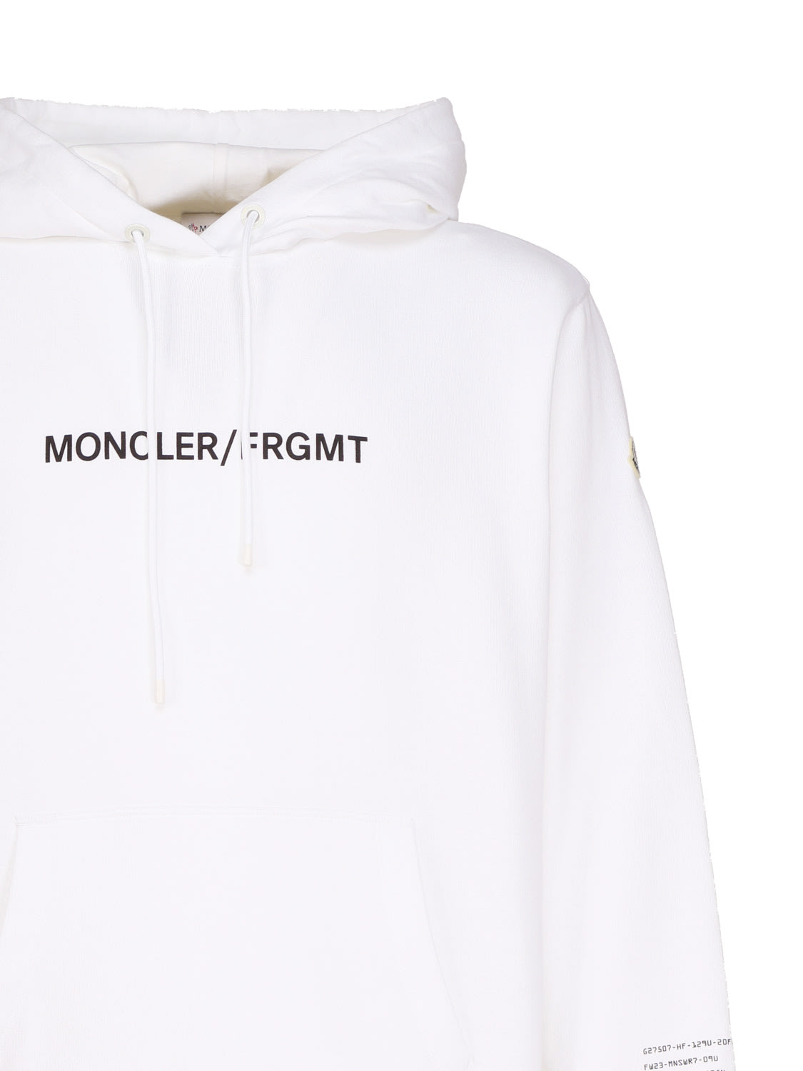 Shop Moncler Genius X Frgmt Hoodie In Bianco