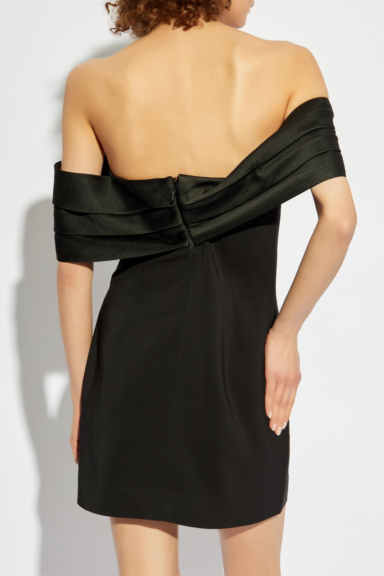 Shop Anine Bing Dress Fleur In Black
