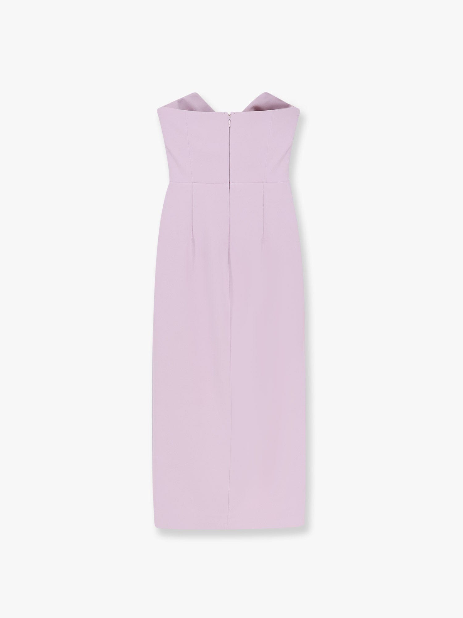 Elisabetta Franchi Midi Dress With Gold Metal Detail In Pink