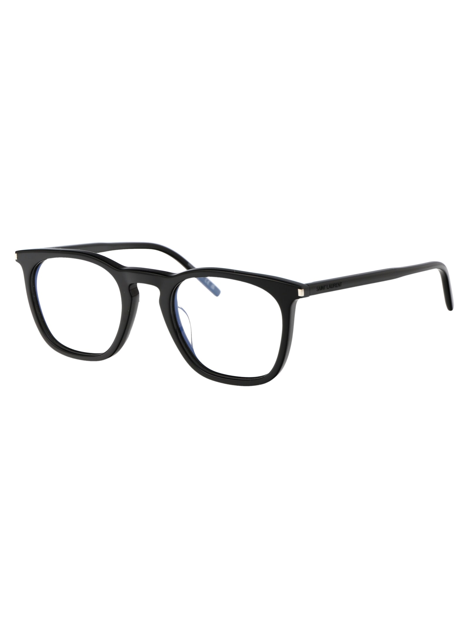 Saint Laurent Sl 623 Opt Glasses In 001 Black Black Transparent