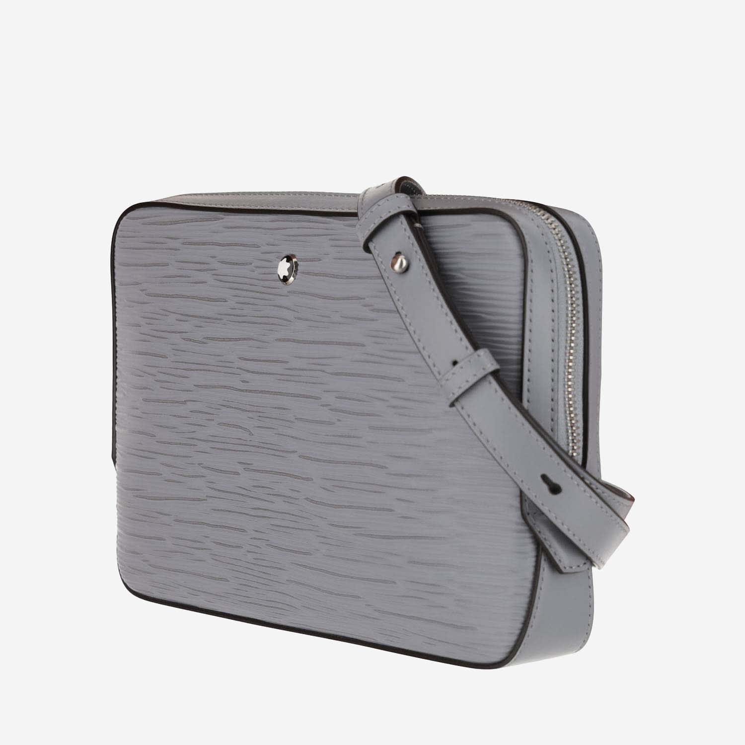 Shop Montblanc Mini Messenger Bag 4810 In Grey