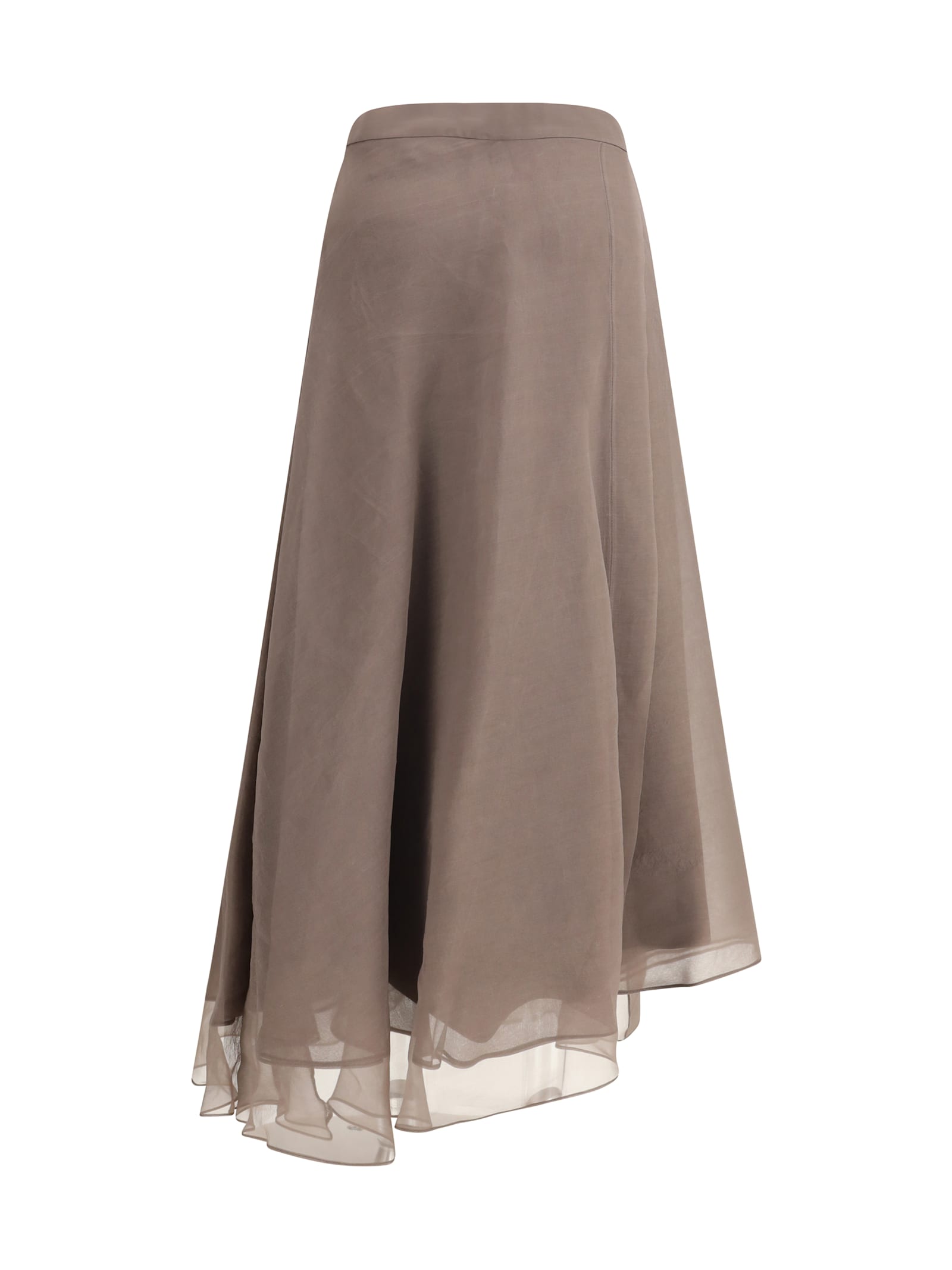 Brunello Cucinelli Pleat Detailed Maxi Skirt