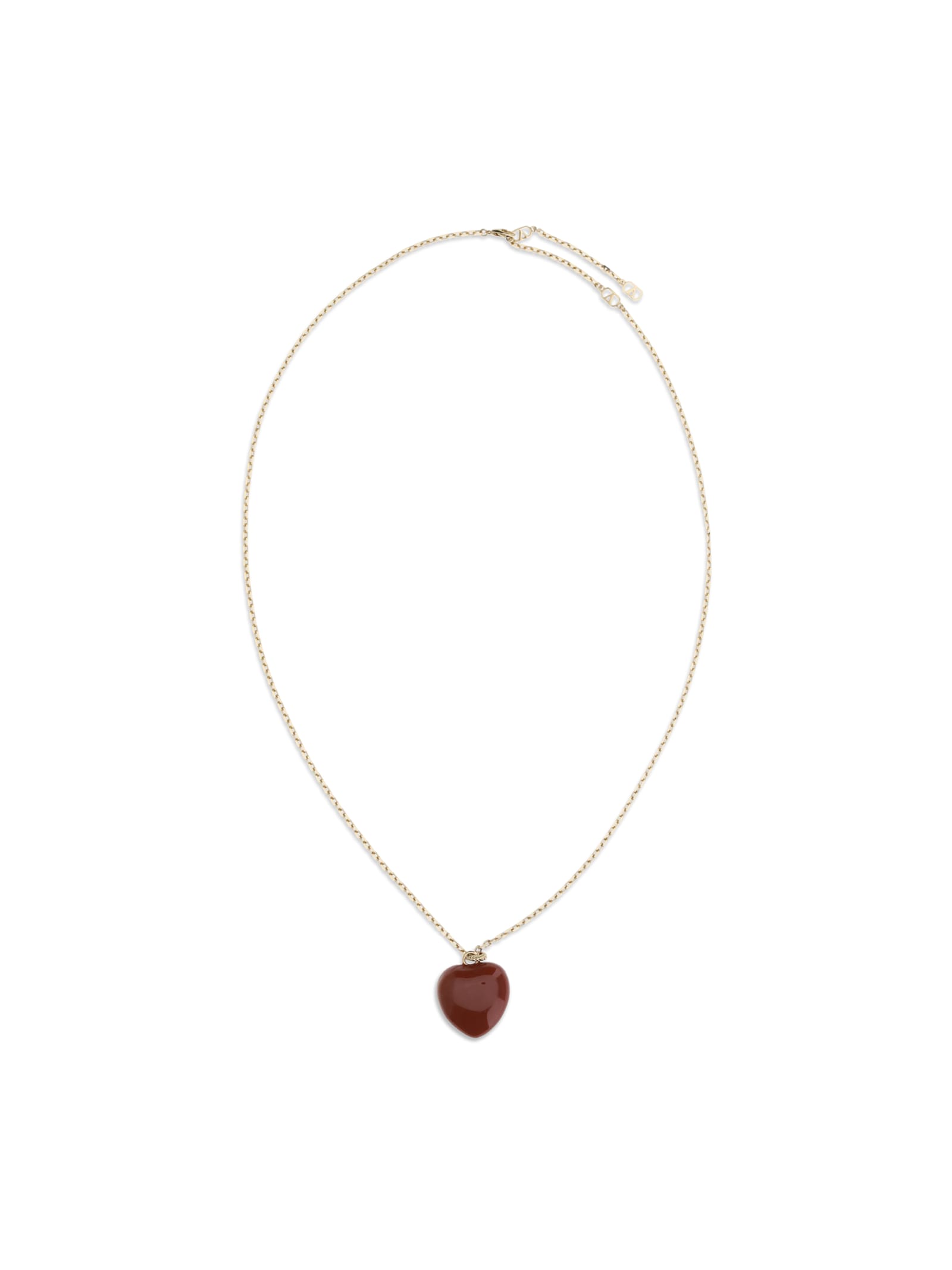 Valentino Coeur Royal Necklace In Gold