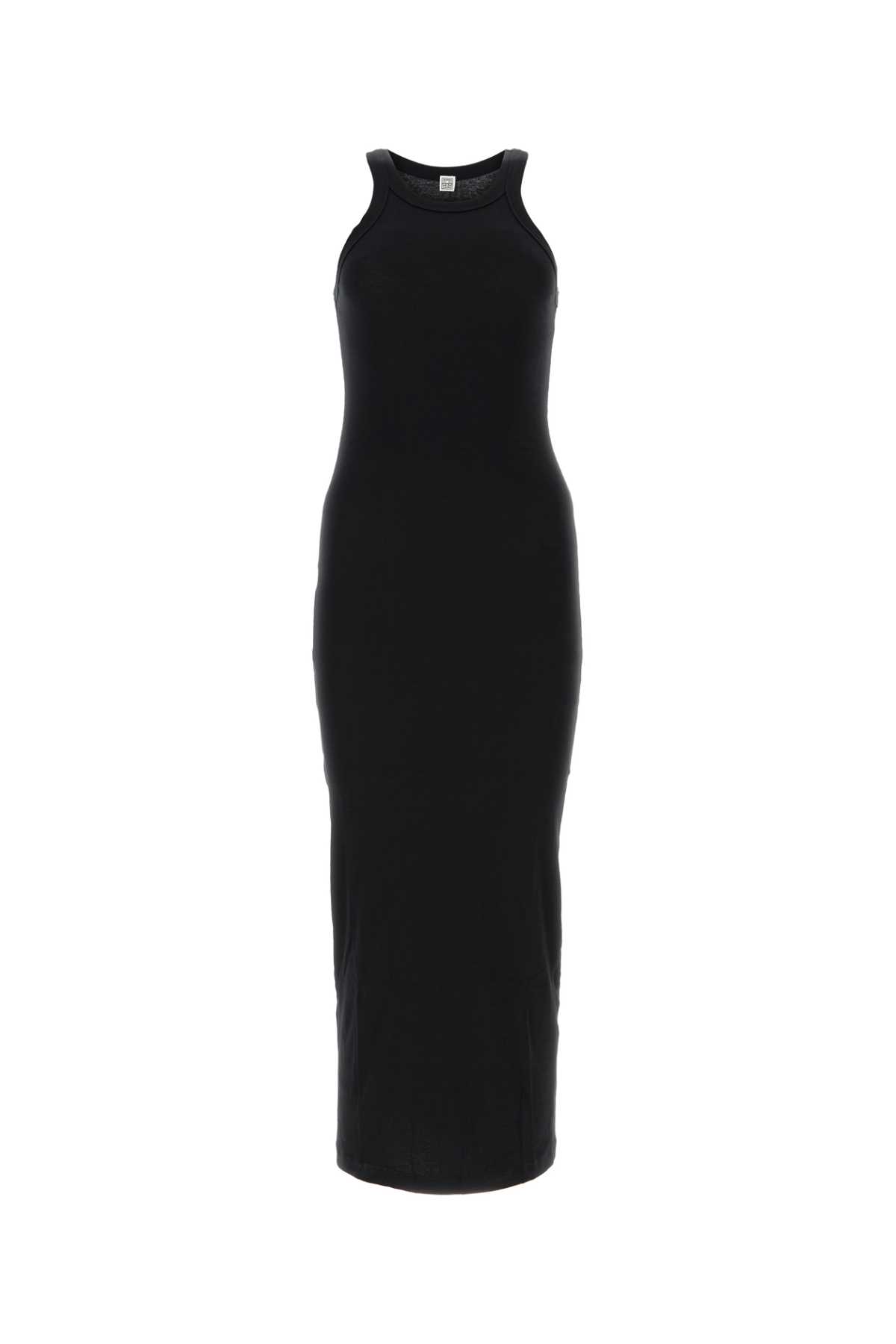 Totême Black Stretch Cotton Dress