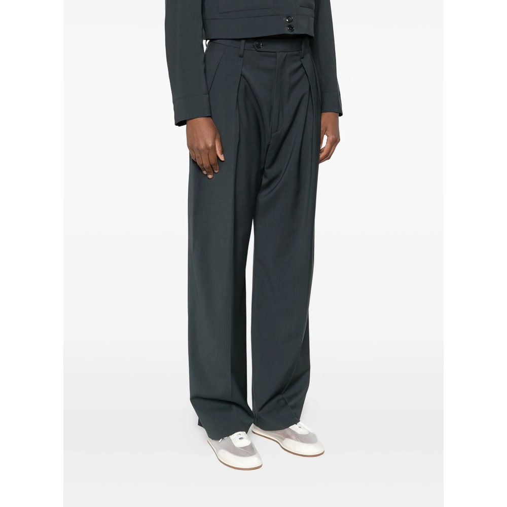 Barena Venezia Pleated-front Trousers In Black