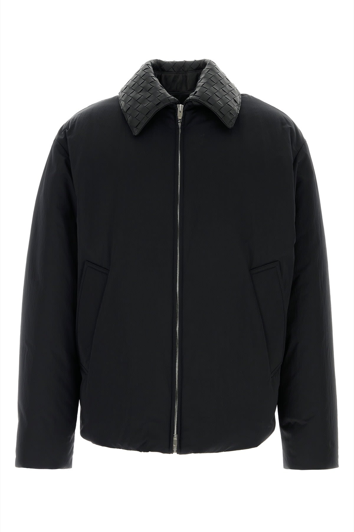 Shop Bottega Veneta Tech Nylon Puffet Jkt In Black