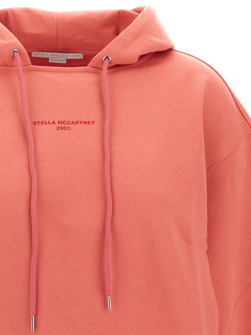 Shop Stella Mccartney Martini Pink Crop-top Hoodie