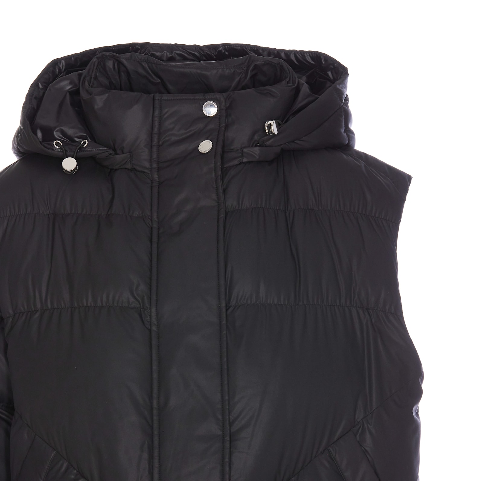 Shop Patrizia Pepe Down Jacket In Black