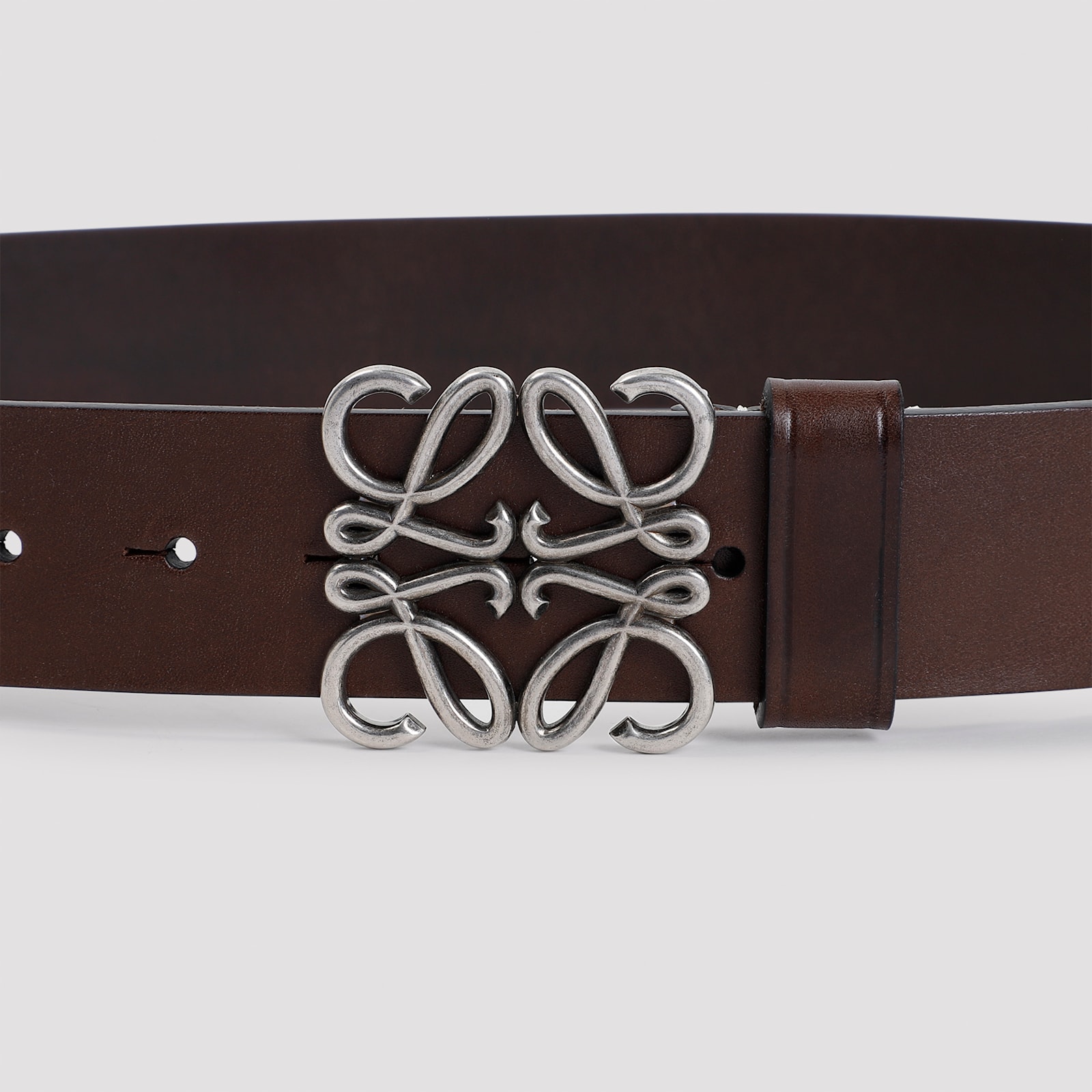 Loewe Chunky Anagram Belt In Brown