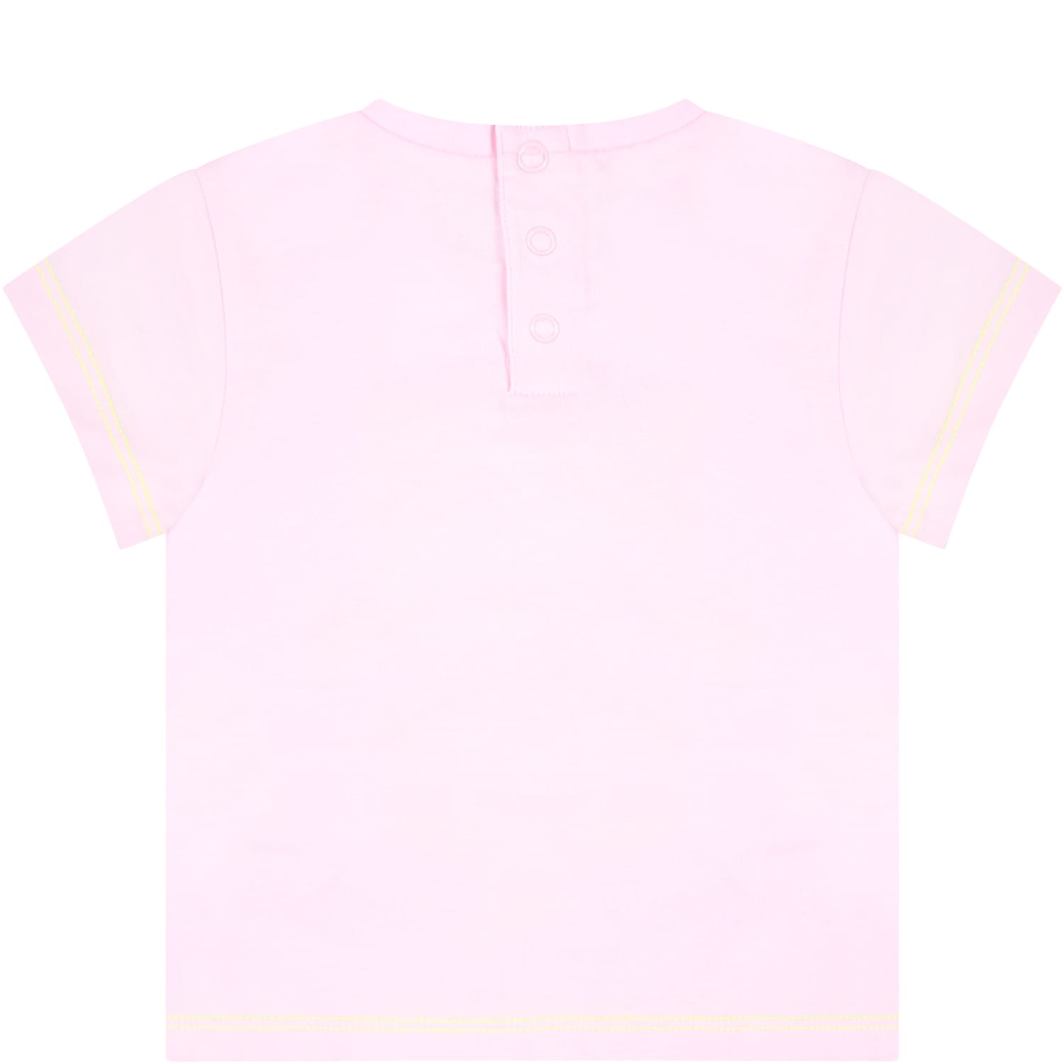 Shop Billieblush T-shirt Rose Pour Bébé Fille Avec Flamant In Pink