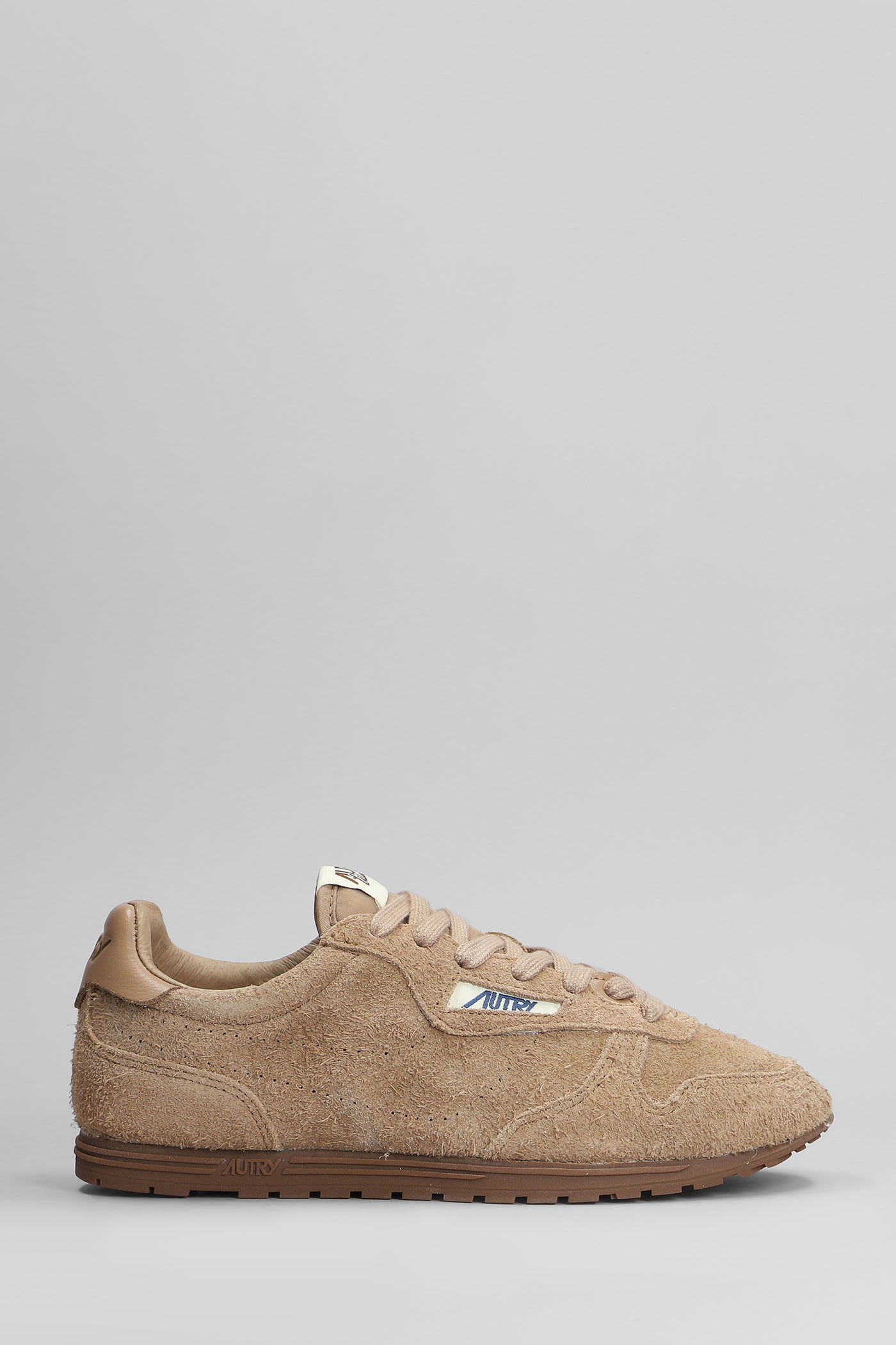 Windspin Sneakers In Brown Suede