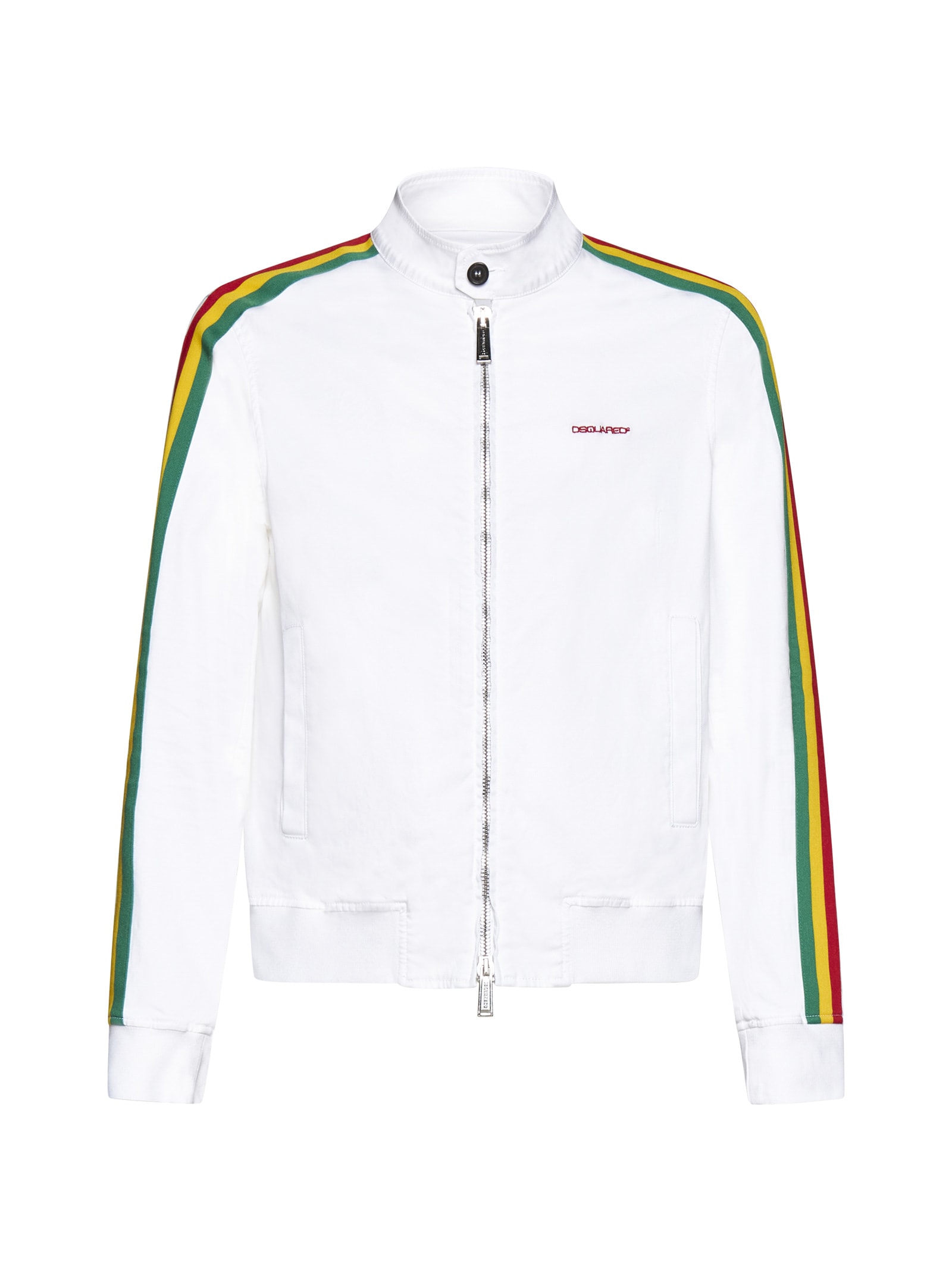 Shop Dsquared2 Jacket In White