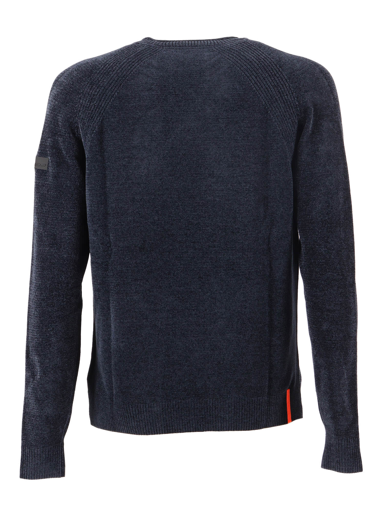 Rrd - Roberto Ricci Design Velvet Round Knit In Blue